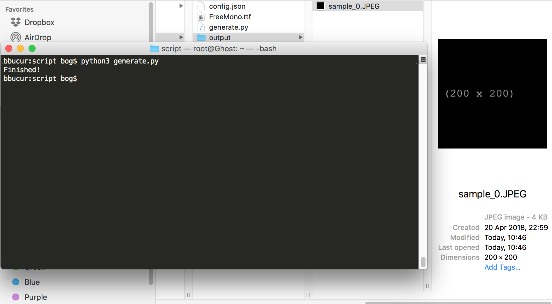 py-image-generator script screenshot